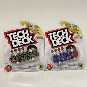 2025 TECH DECK Santa Cruz TMNT Teenage Mutant Ninja Turtles Lot # 1 & 2 Bebop